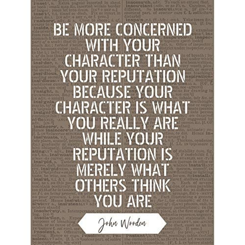 Artery8 Quote John Wooden Character What You Are Basketball Coach Unframed Wall Art Print Poster Home Decor Premium