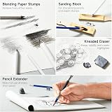 Shuttle Art 124 Pack Sketching Pencils Set with Pads Case Art Kit view 4