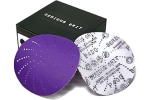 Serious Grit 5-Inch 400 Grit Ceramic Multi-Hole Hook & Loop Sanding Discs - Advanced Grain for Fast Cutting & Long Life - Fil