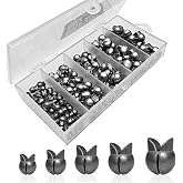 SANWEAL Split Shot Fishing Weights, Removable Sinkers 120/200PCS, 5/6 Sizes