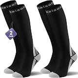 Calves Kelson 2 Pairs Compression Socks 20-30 mmHg Knee High Run Nurse Travel