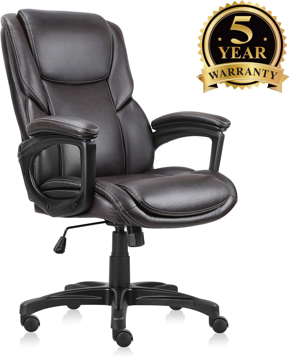 Ergonomic Office Chair, Home Desk Chairs High Back Computer Task Chairs with Adjustable, Backrest, Headrest, Armrest and Seat Height for Conference Room Executive Chairs(B)