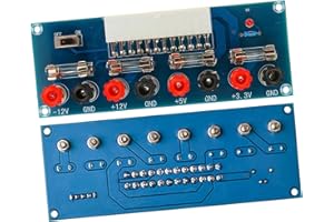 Holy Feather XH-M229 ATX Power Supply Take-Off Board - Desktop PC Power Converter with 4 Voltage Outputs, On/Off Switch for D