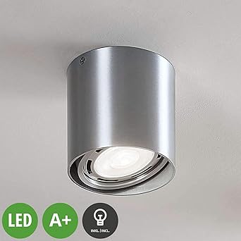 LED Proyector, foco Rosalie (Moderno) en Gris hecho de Aluminio ...