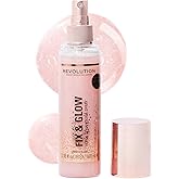Makeup Revolution Fix & Glow Fixing Spray, Illuminating & Hydrating, Vegan & Cruelty-Free, 3.38 Fl Oz
