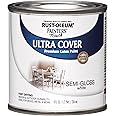 Rust-Oleum 1993730 Painter's Touch Latex Paint, Half Pint, Semi-Gloss White 8 Fl Oz (Pack of 1)