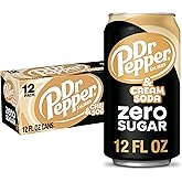 DR PEPPER and Cream Soda Zero Sugar, 12 fl oz cans, 12 pack