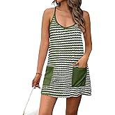 Fisoew Womens Tennis Athletic Dress Mini Romper Dress with Built in Shorts Summer Vacation Outfits