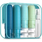 Mrsdry Travel Size Toiletries, TSA Approved Silicone Travel Containers for Toiletries, Leak Proof Refillable Liqus Shampoo And Conditioner travel Essentials toiletry Bottles (18 Pack)