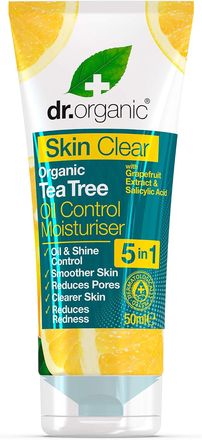 Dr Organic Skin Clear Moisturiser, Oil Control, For Acne & Clear Skin, Salicylic Acid, Oily, Problem Skin, Natural, Vegan - Image 4