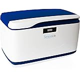 SereneLife Locking Storage Container Bin - 8 Gallon Large Capacity - Stackable Storage Tote Deck Tough Box - Durable Plastic 