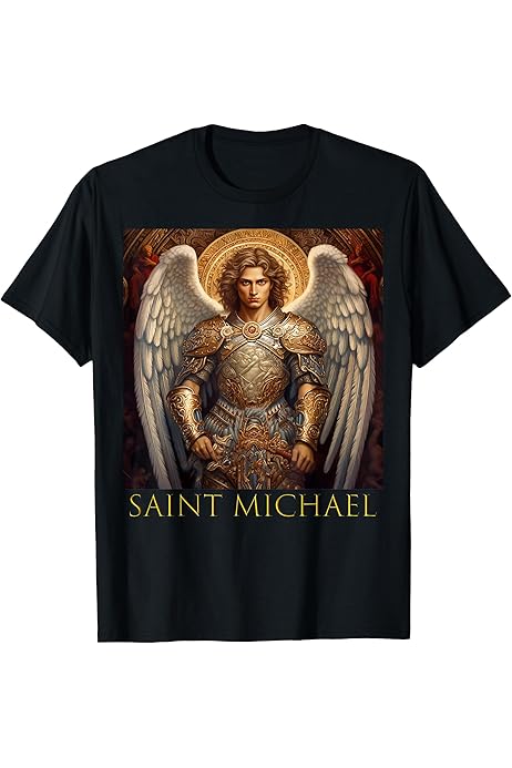 Amazon.com: Saint Michael the Archangel T-Shirt : Clothing, Shoes 