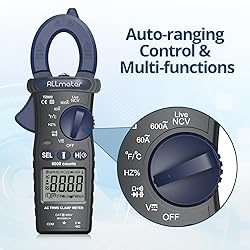 ALLmeter Digital Clamp Meter Multimeter Tester 6000