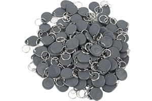 RFID Card,RFID Key Fob, RFID Access Control Tags Waterproof 100Pcs 125KHz for Parking Community Access Control (Grey)