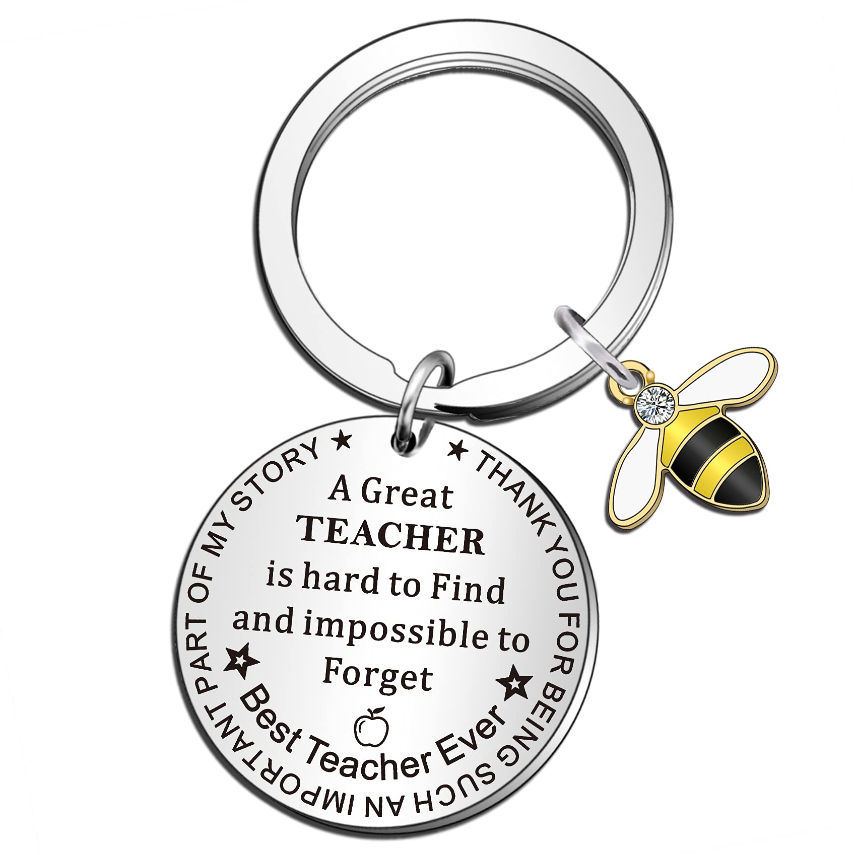 QMVMV Teacher Gifts Keyring Graduation Gifts Teacher Appreciation Gift Teacher Gifts for Women Men on Teachers Day Birthday Graduation Season