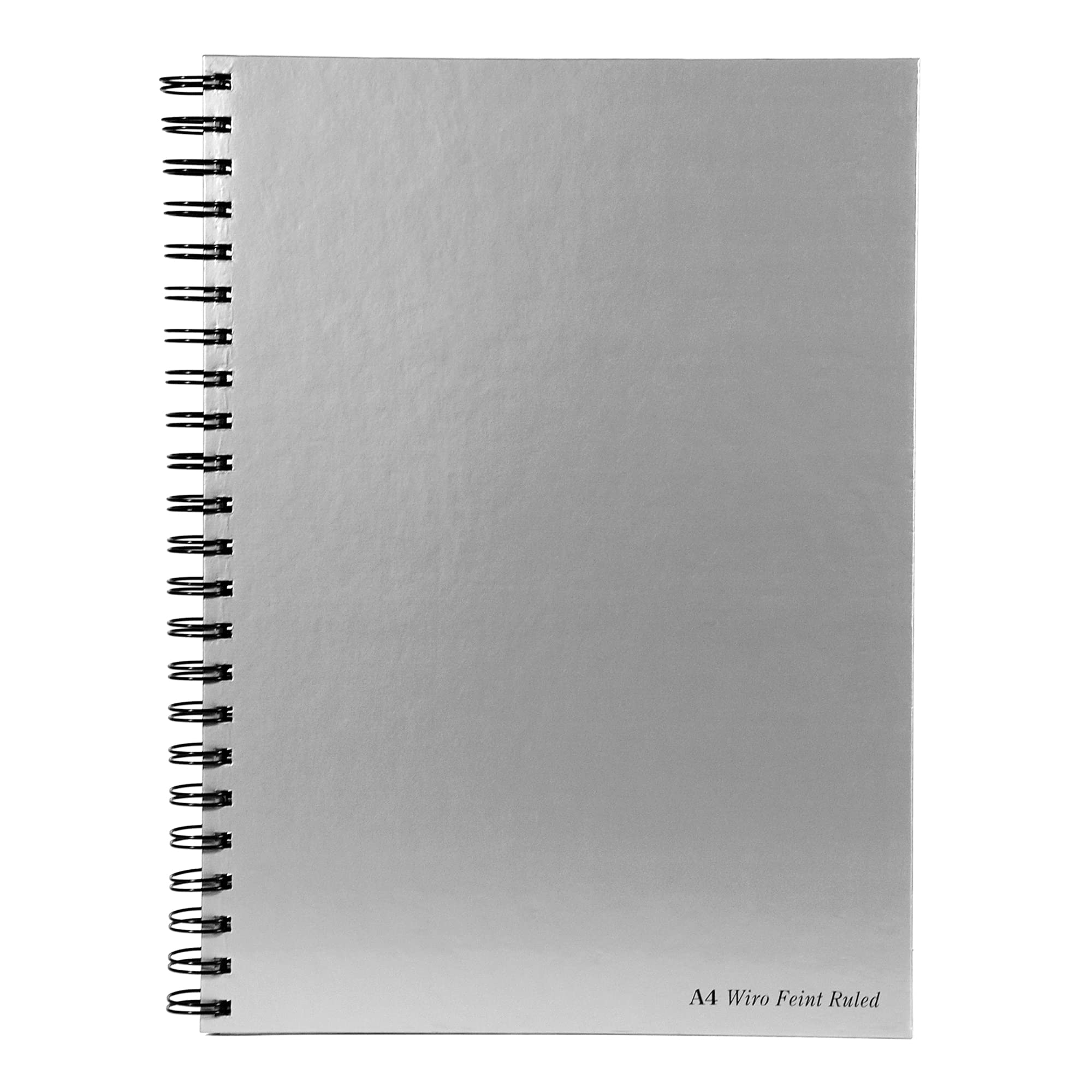 Pukka ST-7498936 A4 Wirebound Book, 90gsm, 160 Pages, Silver, Pack of 5