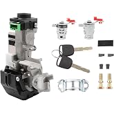 Dasbecan Ignition Switch Door Lock Cylinder Assembly（Chip ID46） | for Honda Accord 2008-2011, CRV 2007-2010, FIT 09-11, Odyssey 09-11, CIVIC 06-11, Replace# 06350-SAA-G30 35100-SDA-A71