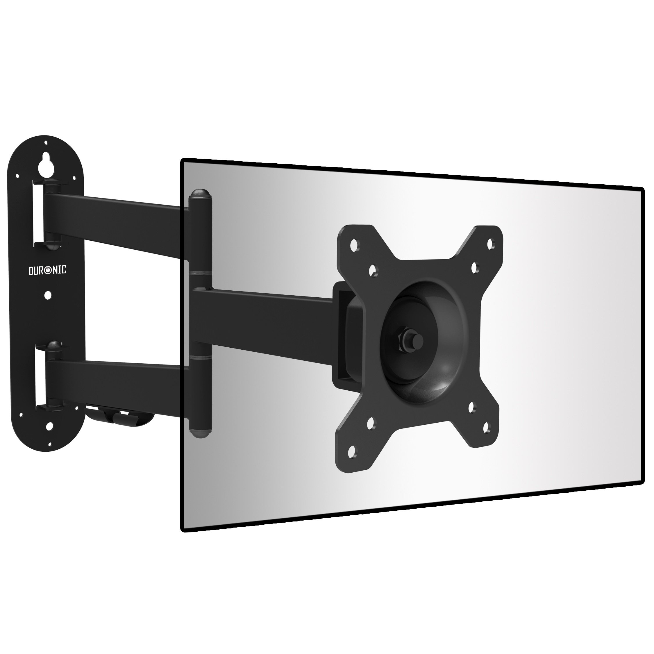 Duronic TVB1125 TV Bracket Wall Mount Universal Tilt Swivel 13" 15" 17" 19" 20" 22" 24" 30" (VESA 75,100) LCD Monitor TV Arm Bracket Wall Mount