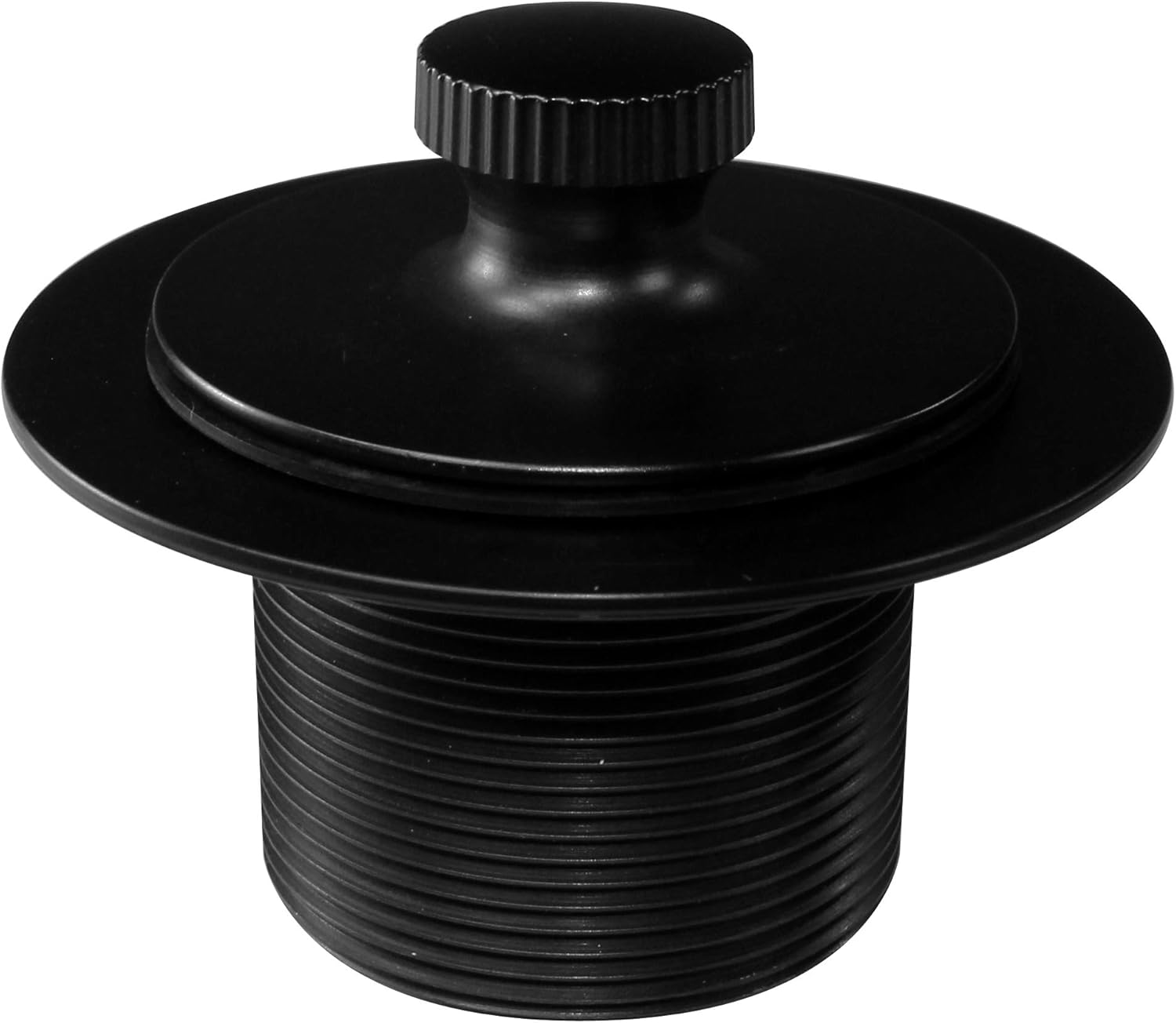 Westbrass Twist & Close Universal Tub Trim with 2-Hole Faceplate, Matte Black, D94K-62 - Drain Stoppers - 