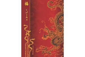 Writing Journal: Hardback Lined Paper Notebook for Creative Writers or Personal Use; With a PRINTED IMAGE of silk ( Chinese Dragon Gifts )
