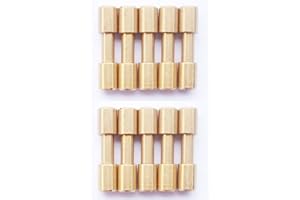 AOHOCA Brass Corby Bolts Fasteners, EDC Knives Maker Pivot Pin Screws,DIY Knife Handle Studs Rivets,Pack of 10 (25mm)