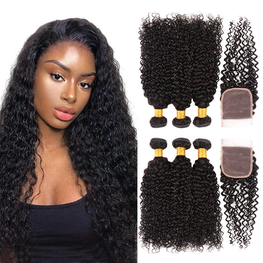 Virgin indian curly hair bundle deals Clearance