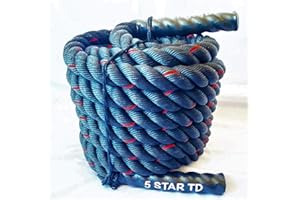 Battle Rope Strength Training 40 Feet Poly Dacron Exercise Rope