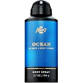 Bath &amp; Body Works Body Spray for Men, Ocean Scent | Masculine Scent, Aquatic Fragrance with Notes of Vetiver, Blue Cypress, Coastal Air, for Daily Wear &amp; Gifting