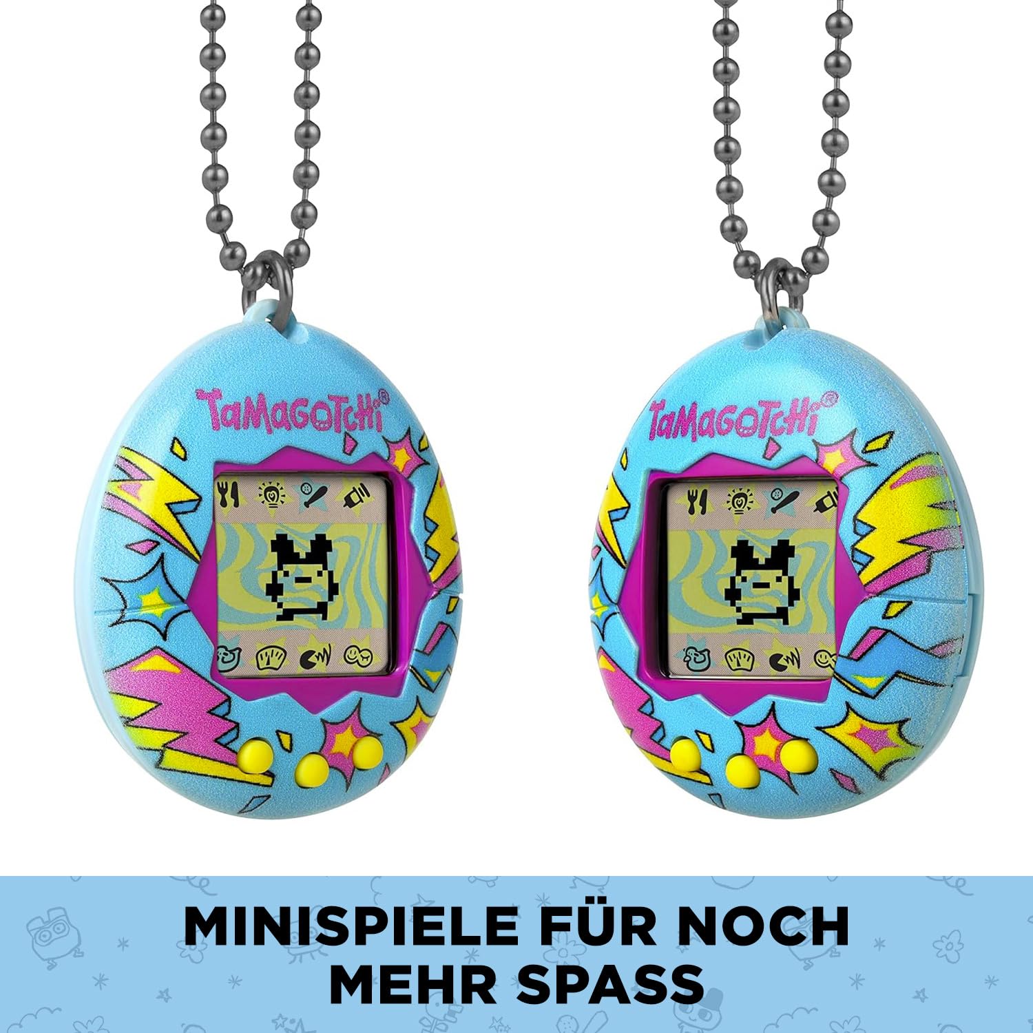 Bandai - Tamagotchi - Tamagotchi Original - Lightning - Elektronisches virtuelles Tier mit Farbdisplay, 3 Tasten und Spielen - Interaktives Tier auf Deutsch - Kinderspielzeug ab 8 Jahren - 42923 5