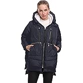 FADSHOW Women's Winter Thickened Down Jackets Long Down Coats Warm Parka with Hood