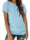 ATHMILE Womens T Shirt Summer Tops Short Sleeve