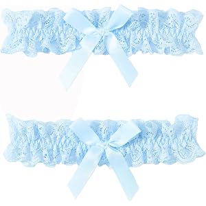 Avidlove Lace Wedding Garters for Bride 2 Pieces Leg Garter Belt Party