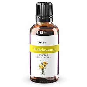 ArOmis Helichrysum Italicum Essential Oil - Certified Organic - 100% Pure Therapeutic Grade - 30ml, Undiluted, Natural, Premium, Massage Oil, Oils Perfect for Aromatherapy, for Diffuser & More!