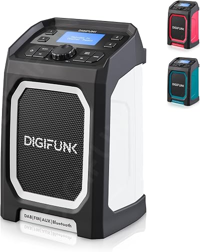 DigiFunk Site Radio USB Rechargeable DAB+ FM Bluetooth IP65 Tough Build