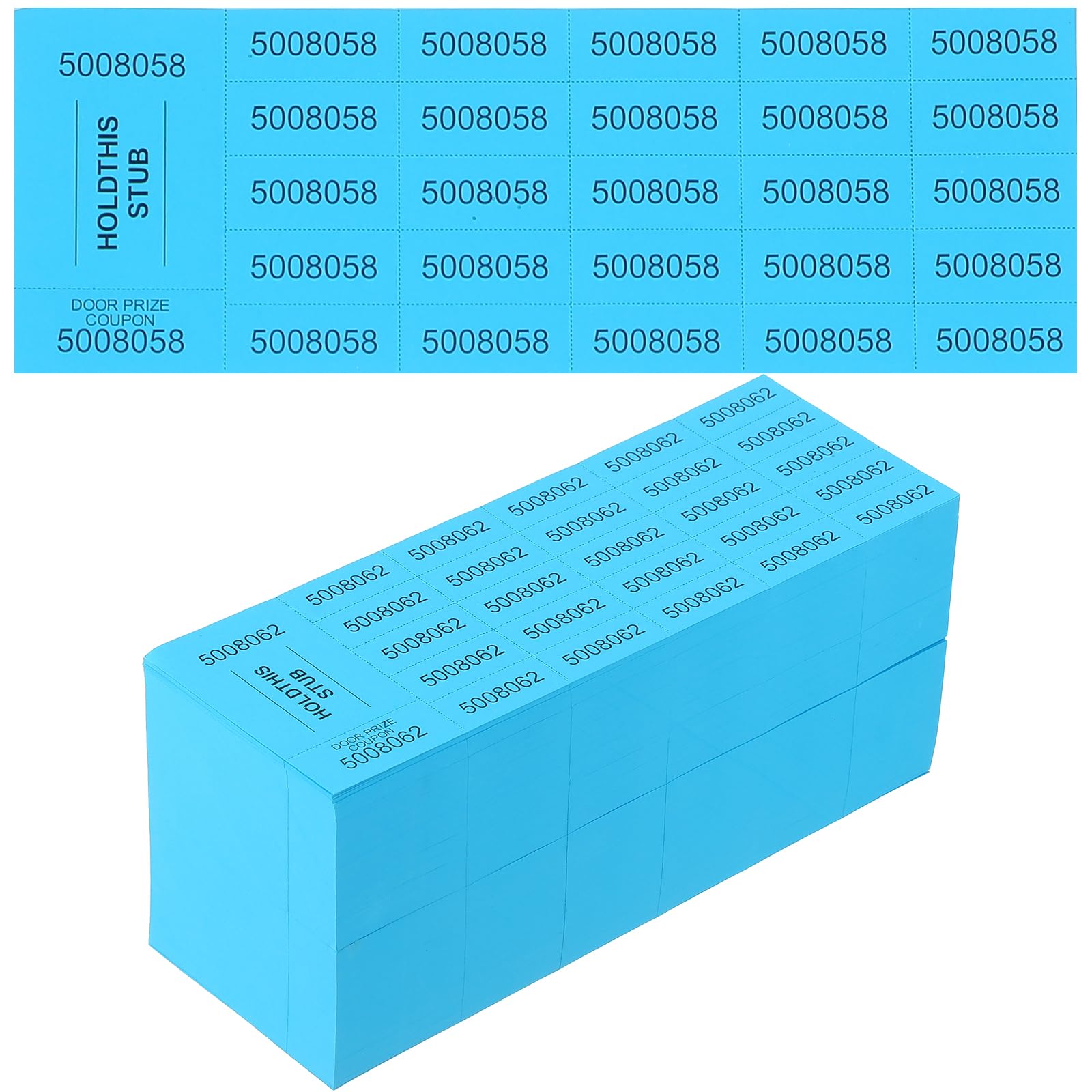 Kosiz 504 Sheets 25 Bid Raffle Ticket with