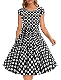 Dressystar 1956 Women Vintage Cocktail Dress 1950s