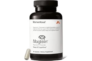 Momentous Magtein Magnesium L-Threonate - Brain & Rest Support Supplement - Boosts Cognitive Function & Sleep Quality - NSF Certified for Sport -145 mg - 30 Servings