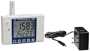 Supco IAQ50 CO2 Carbon Dioxide Meter Indoor Air Quality Monitor Temperature and Humidity With Dew Point, Wet Bulb - Desktop or Wall Mounting