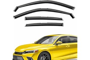 AEROGUYS Extra Durable Window Deflectors in-Channel Window Visors Rain Guards Fit for Honda Civic 2022-2026 Sedan, Sun Visors, Wind Vent for Shades, Exterior Car Accessories - 4pcs. AG0834