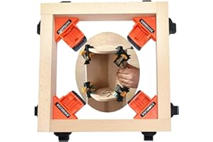 MIUSUK 90 Degree Right Angle Clamp Adjustable Swing Corner Clamp,Clip Holding Corners for Welding,Wood-Working,Drilling,Makin