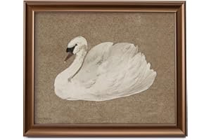 ANERZA Framed Vintage Canvas Wall Art Decor, Farmhouse Wall Prints for Bedroom Bathroom Office, Rustic Posters for Living Room Aesthetic, Anthropologie Painting Artwork