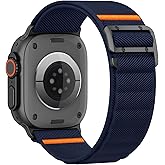 Sport Band Compatible with Apple Watch Ultra 3/2/1 Band 49mm 46mm 45mm 44mm 42mm 41mm 40mm 38mm Men Women, Stretchy Nylon Loop Strap with G-Hook for iWatch Series Ultra 11 10 SE 9 8 7 6 5 4 3