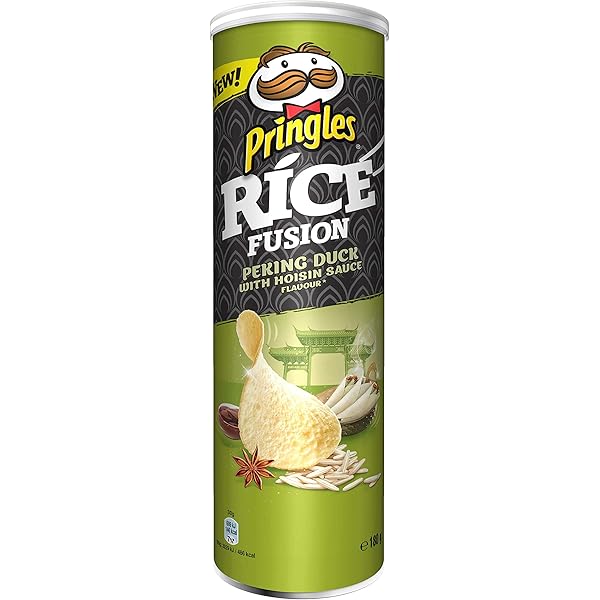Amazon Com Pringles Potato Chips From Europe Rice Fusion Peking Duck 1 Can Limited Edition