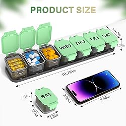 Extra Large Weekly Pill Organizer - XL Vitamin