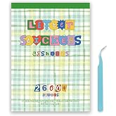 ZHIJIANHZ 2600Pcs Magazine Letter Stickers Book for Scrapbook Album, Vintage Ransom Alphabet Stickers for Journaling, Scrapbook Supplies and Book Decor with 40 Sheets Pre-Cut Viny