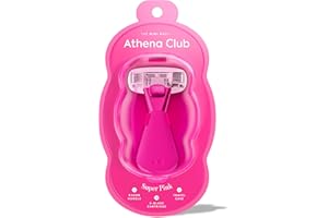 Athena Club Women's Mini Travel Razor - Trial Size - Super Pink - Durable Aluminum Protective Travel Case for Women’s Razor - Compact - Rust-Free - TSA Friendly