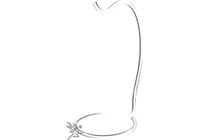 OnFireGuy 8" Clear Acrylic Ornament Display Stand Decor Holder Hanger, 2 Pack