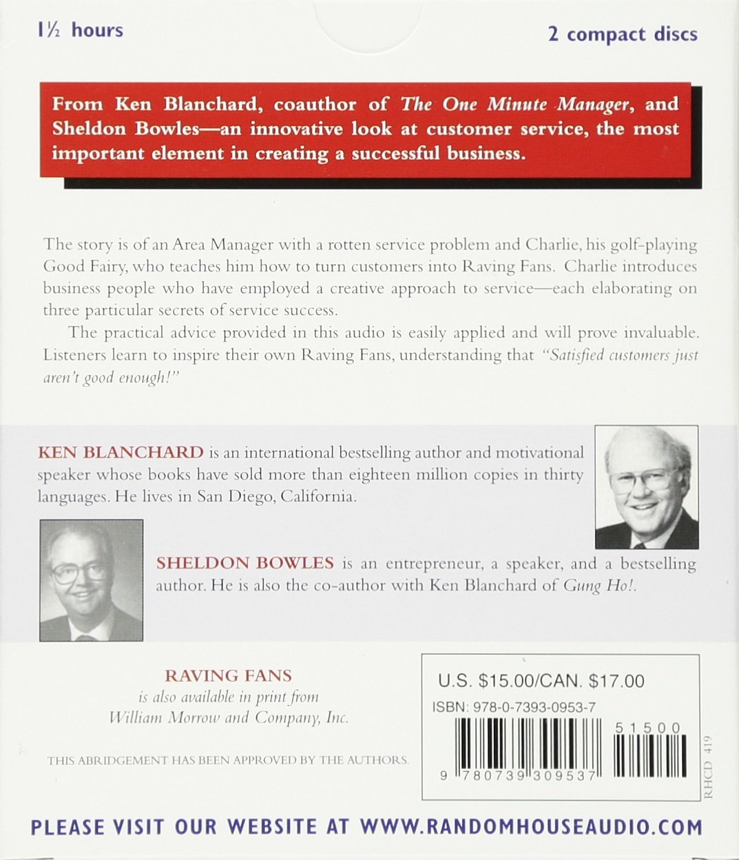 Raving Fans A Revolutionary Approach To Customer Service Blanchard