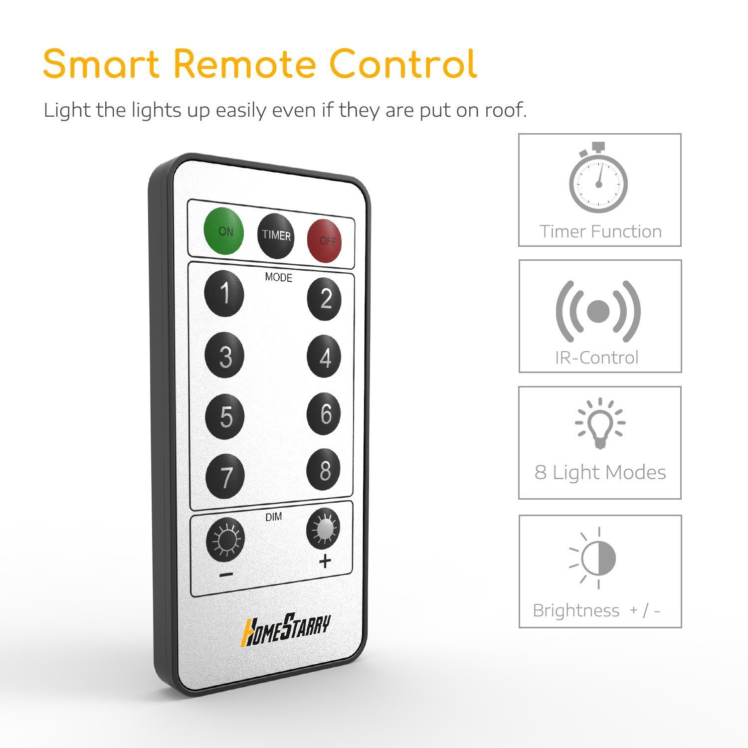 WJZXTEK LED String Lights 2 Pack 50 Led 8 Modes Starry Rope Lights, Twinkling Battery Operated Remote Control Firefly Light, 16.4ft Waterproof Copper Wire for Party Festival Decoration, Cold White