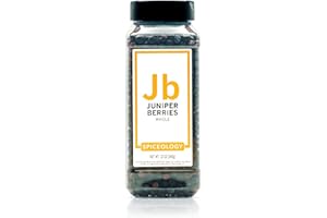 Spiceology – Whole Juniper Berries – Piney, Citrus & Herbal Flavor – Perfect for Pickling, Brining, Marinades, Sauces & Cocktails – Freshly Packed & Chef-Approved – 12 oz